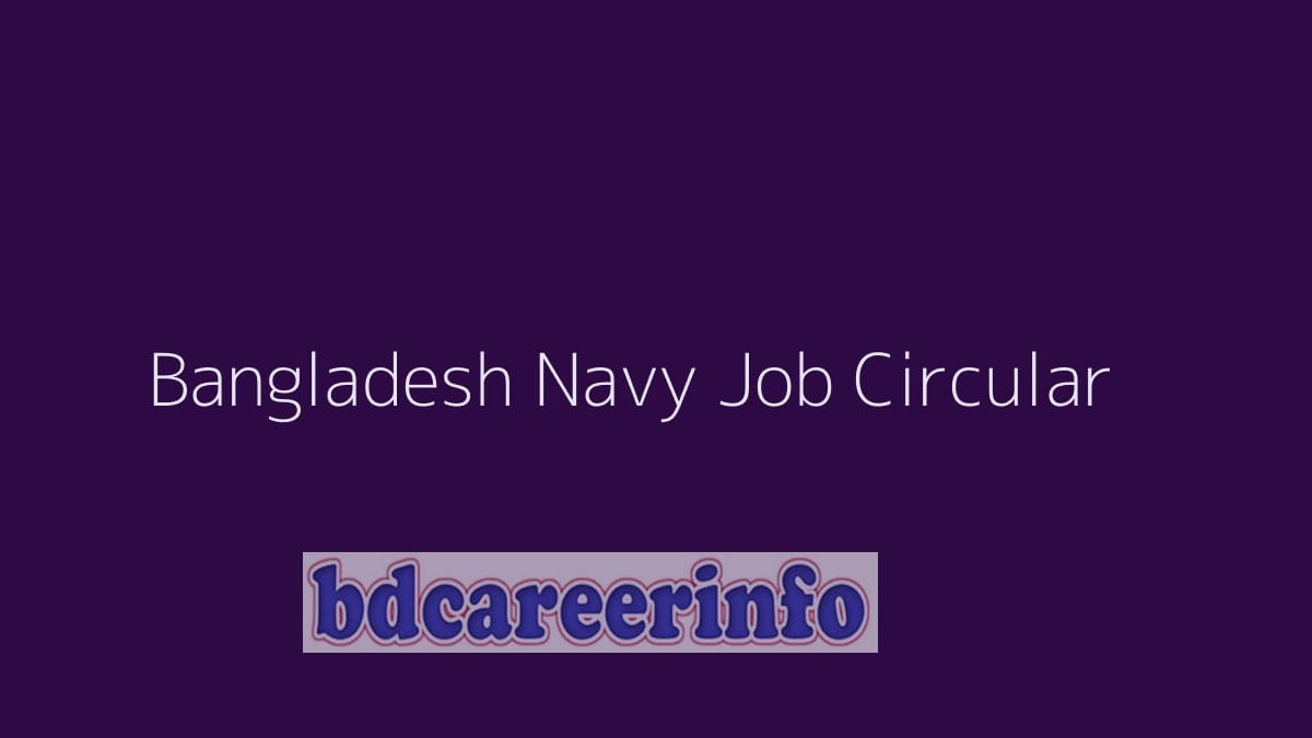 Bangladesh Navy Job Circular 2019