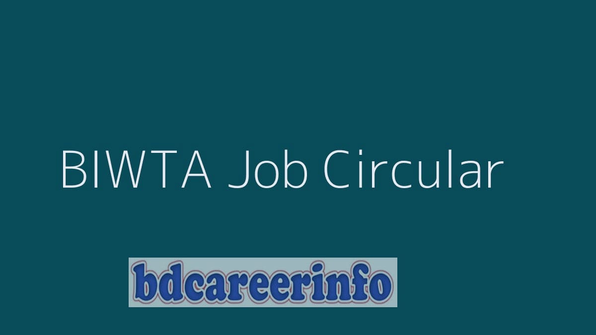 BIWTA Job Circular 2019